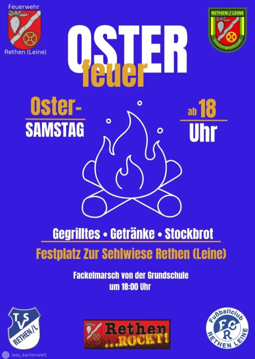 Osterfeuer-Rethen